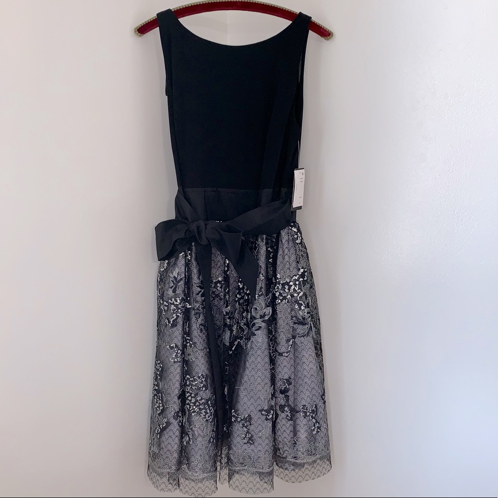 *NWT* SLNY Metallic Tulle Midi Dress